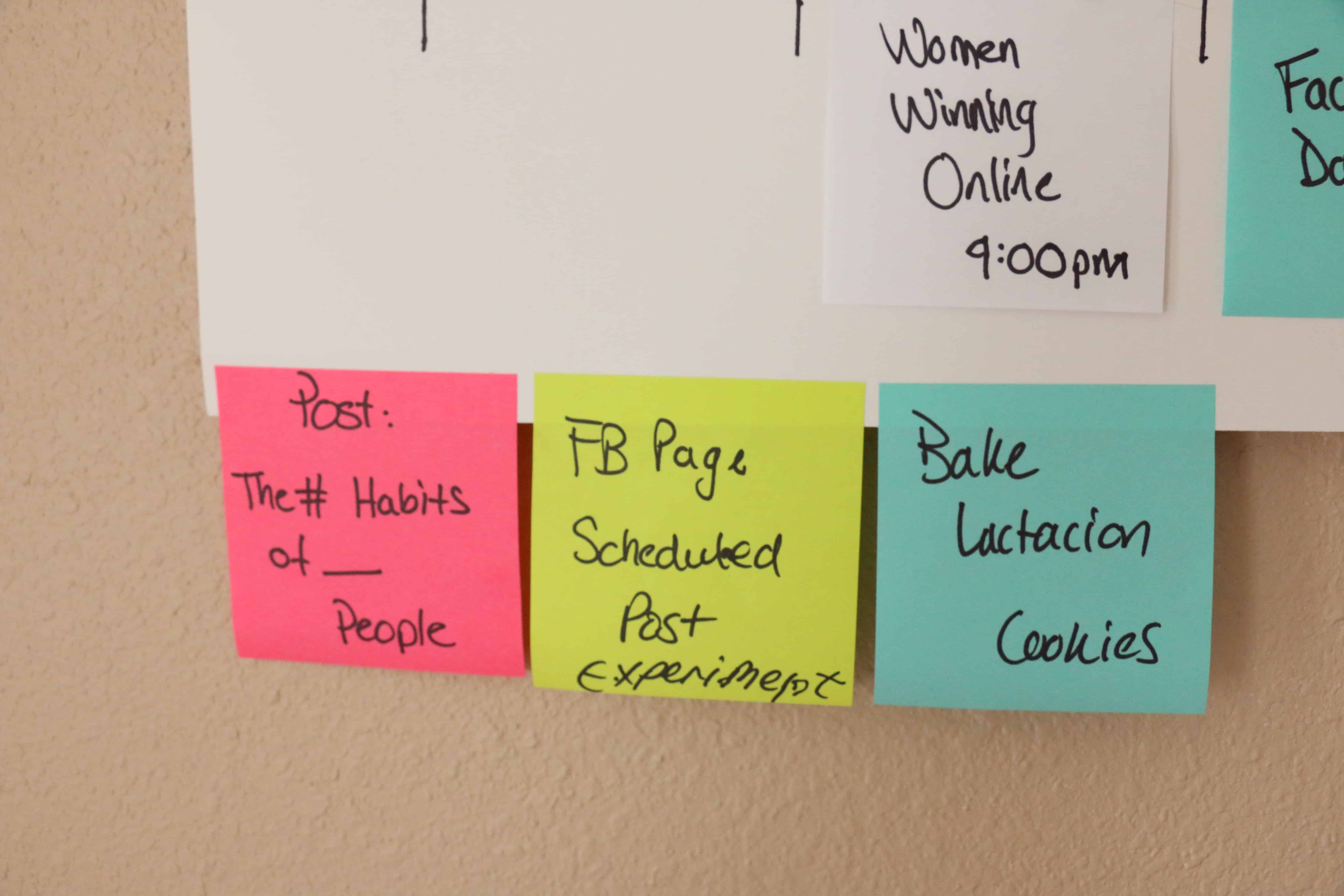Super Simple Weekly Schedule to Get Stuff Done Post-it Notes Organize and Schedule my Life with Post it notes - Super Simple Hack! 8