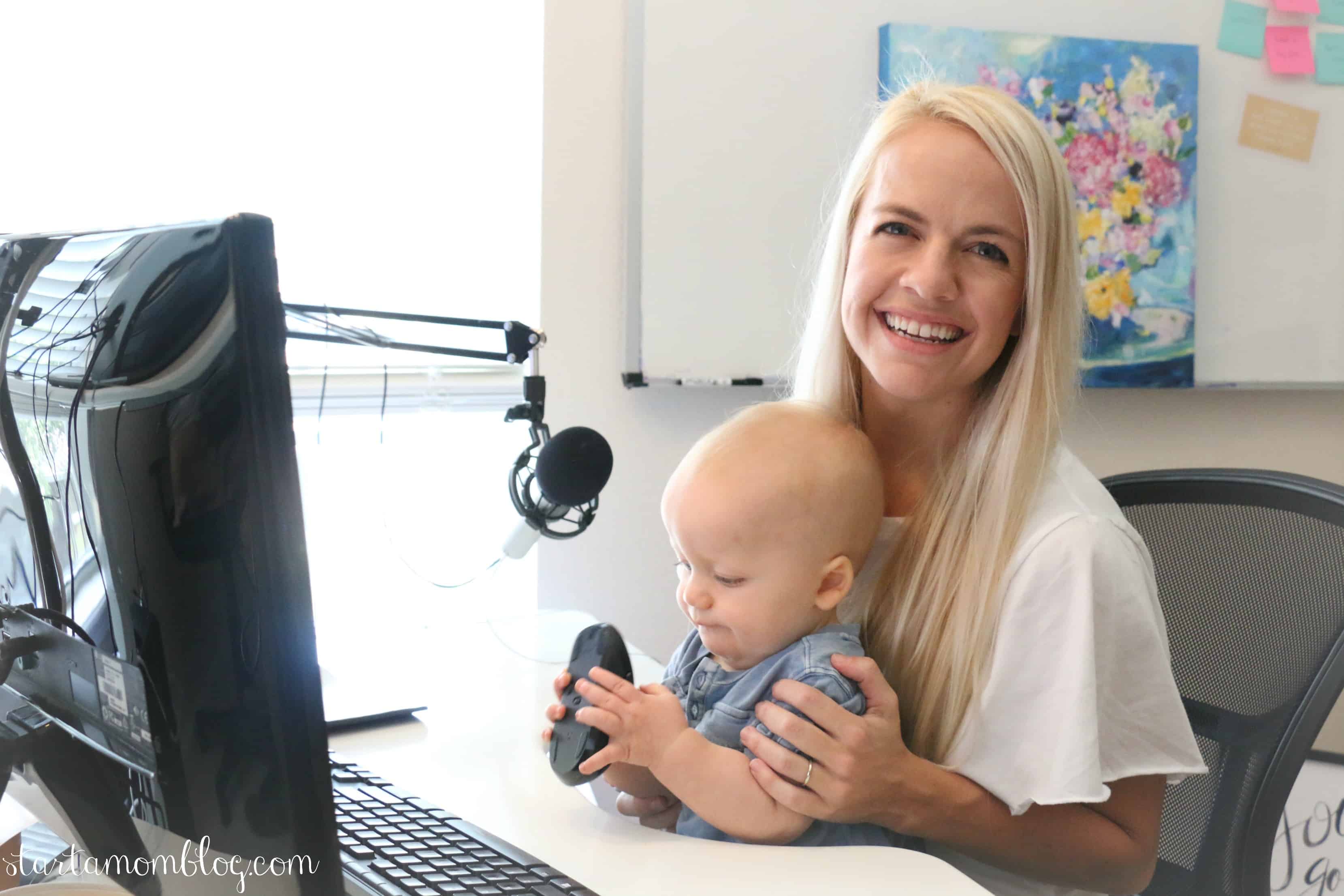 Suzi Whitiford work at home mom with son