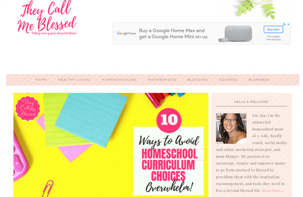 homesschool christian god blog blogging idea that make money