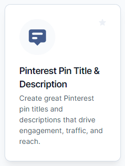 How to wrtie pinterest descriptions with Jarvis
